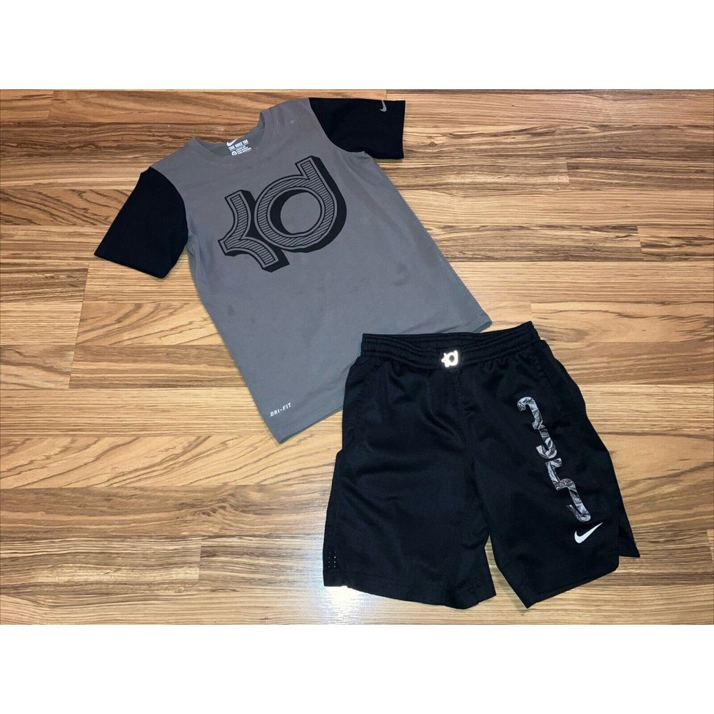 Nike Kd Kevin Durant #35 Youth Boys Shirt Xs Basketball Shorts Size Large 7